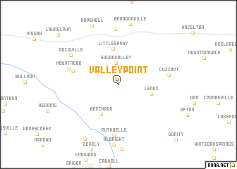 map of Valley Point