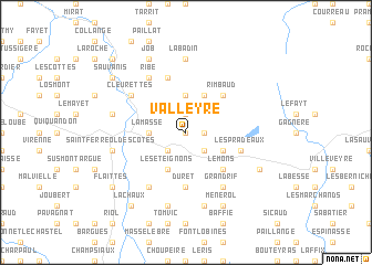 map of Valleyre