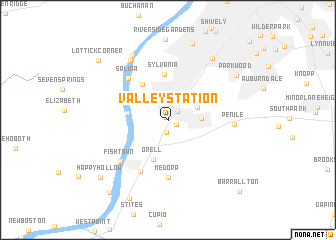 map of Valley Station