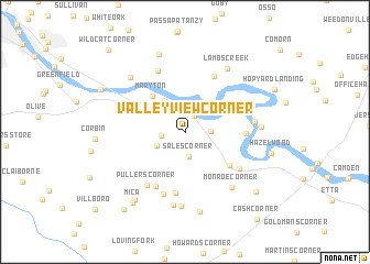 map of Valleyview Corner