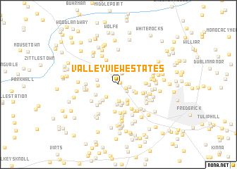 map of Valley View Estates