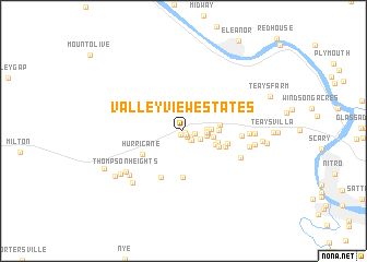 map of Valley View Estates