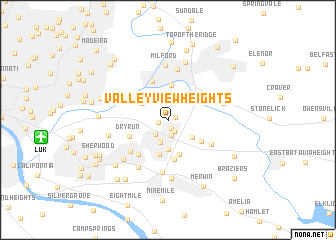 map of Valley View Heights