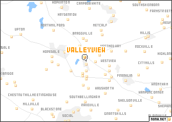 map of Valley View