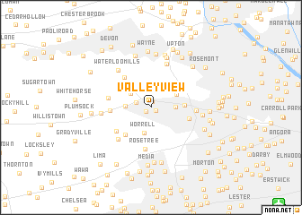 map of Valley View