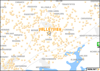 map of Valley View