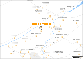 map of Valley View