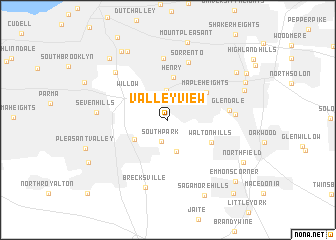 map of Valley View