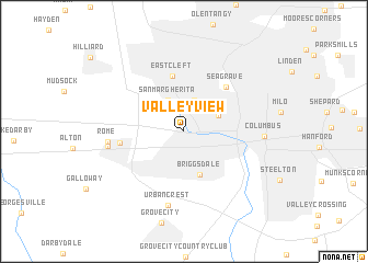 map of Valley View