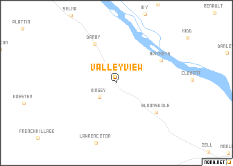 map of Valley View