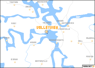 map of Valley View