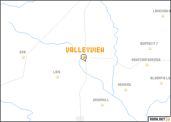 map of Valley View