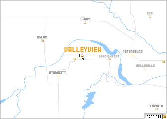 map of Valley View