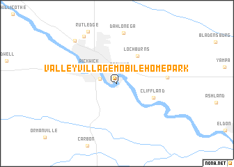 map of Valley Village Mobile Home Park