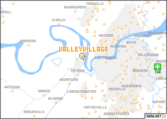 map of Valley Village