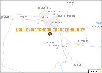 map of Valley Vista Mobile Home Community