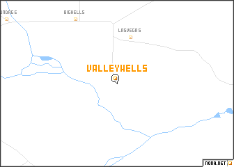 map of Valley Wells