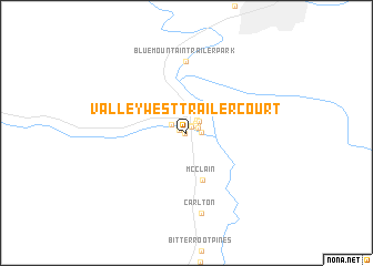 map of Valley West Trailer Court