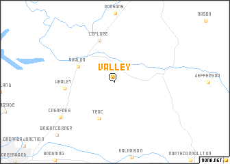 map of Valley