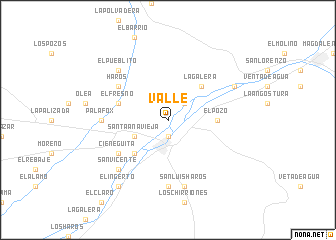 map of Valle