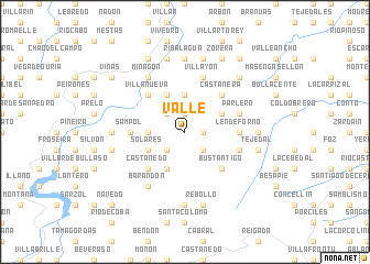 map of Valle