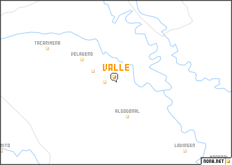 map of Valle