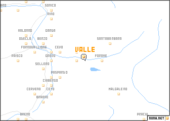 map of Valle