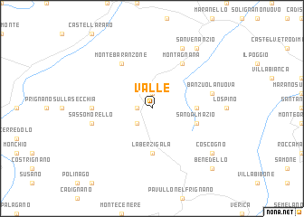 map of Valle