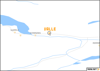 map of Valle