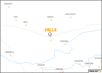 map of Valle