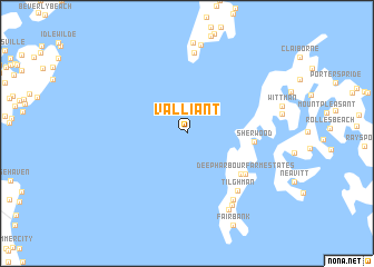 map of Valliant