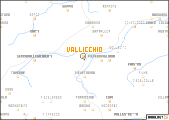 map of Vallicchio