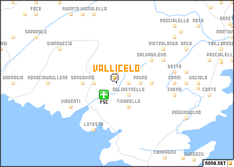 map of Vallicelo