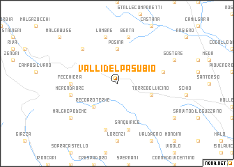 map of Valli del Pasubio