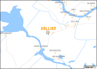 map of Vallier