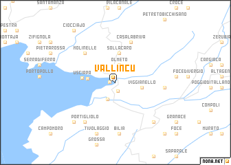 map of Vallincu