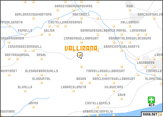 map of Vallirana