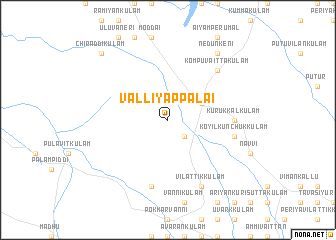 map of Valliyappalai