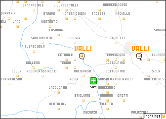 map of Valli