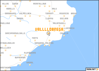 map of Vall-Llobrega