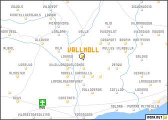 map of Vallmoll