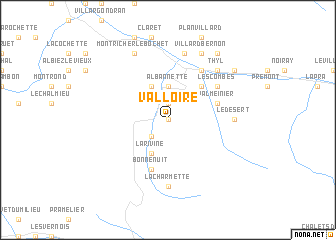 map of Valloire