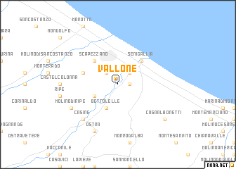 map of Vallone
