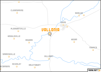 map of Vallonia