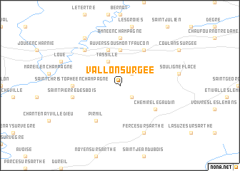 map of Vallon-sur-Gée