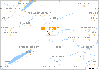 map of Vallorbe