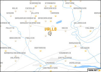 map of Vallo