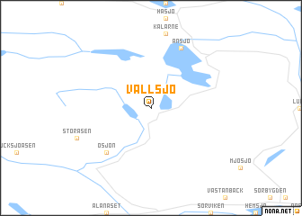 map of Vallsjö