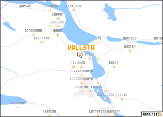 map of Vallsta