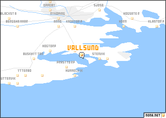 map of Vallsund